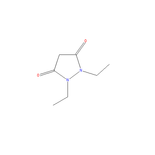 Chemical structure of 1,2-Diethyl-3,5-pyrazolidinedione