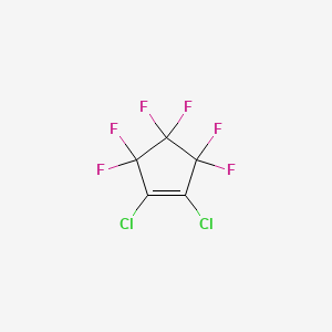 Chemical structure of 1,2-Dichloroperfluorocyclopentene
