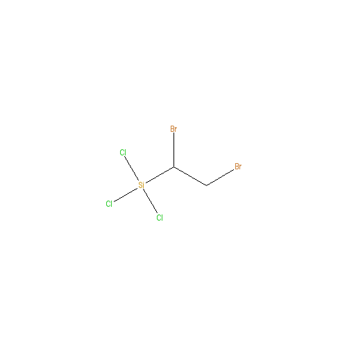 Chemical structure of 1,2-DIBROMOETHYLTRICHLOROSILANE