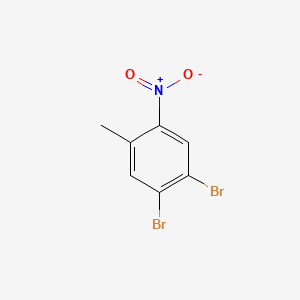 Chemical structure of 1,2-Dibromo-4-methyl-5-nitrobenzene