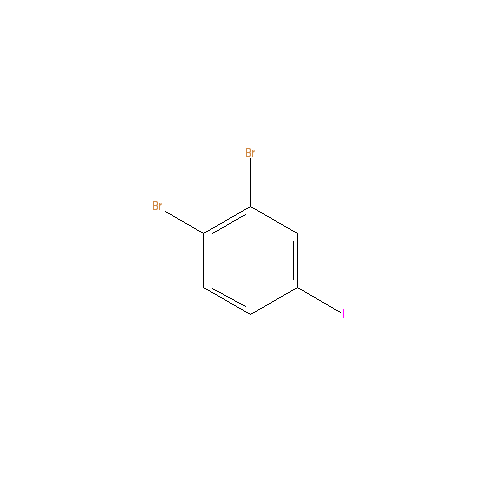 Chemical structure of 1,2-Dibromo-4-iodobenzene