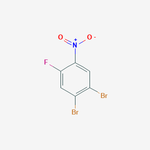 Chemical structure of 1,2-Dibromo-4-fluoro-5-nitrobenzene