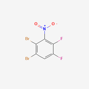 Chemical structure of 1,2-Dibromo-4,5-difluoro-3-nitrobenzene