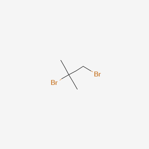 Chemical structure of 1,2-Dibromo-2-methylpropane