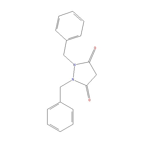 Chemical structure of 1,2-Dibenzylpyrazolidine-3,5-dione