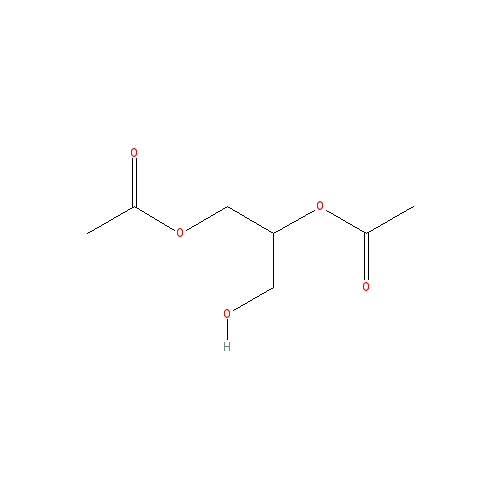 Chemical structure of 1,2-Diacetin