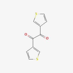 Chemical structure of Bis(thiophen-3-yl)ethane-1,2-dione