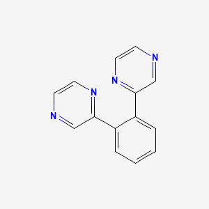Chemical structure of 1,2-DI(PYRAZIN-2-YL)BENZENE