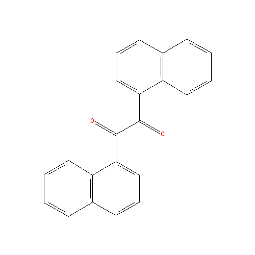 Chemical structure of 1,2-di(naphthalen-1-yl)ethane-1,2-dione