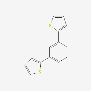 Chemical structure of 1,2-di(3-thienyl)benzene
