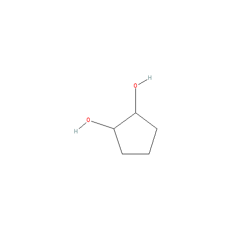 Chemical structure of 1,2-Cyclopentanediol