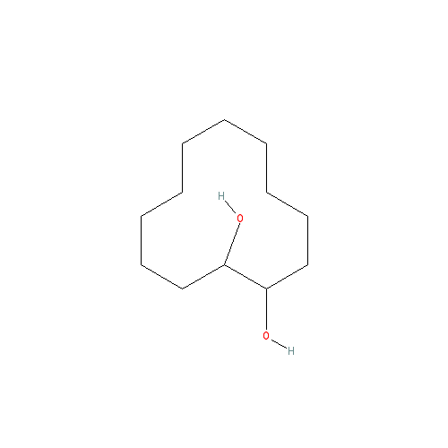 Chemical structure of 1,2-Cyclododecanediol