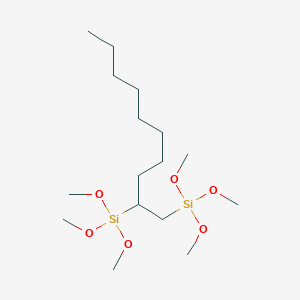 Chemical structure of 1,2-BIS(TRIMETHOXYSILYL)DECANE
