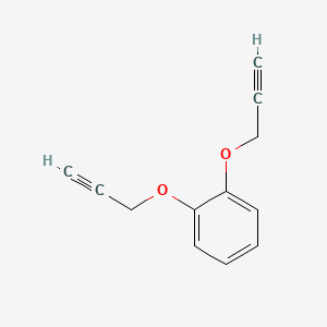 Chemical structure of 1,2-Bis(2-propyn-1-yloxy)benzene