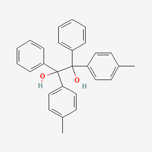 Chemical structure of 1,2-Bis(4-methylphenyl)-1,2-diphenyl-1,2-ethanediol