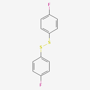 Chemical structure of 1,2-Bis(4-fluorophenyl)disulfane