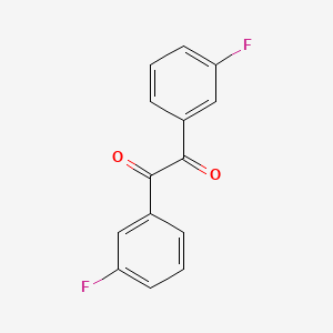 Chemical structure of 1,2-bis(3-fluorophenyl)ethane-1,2-dione