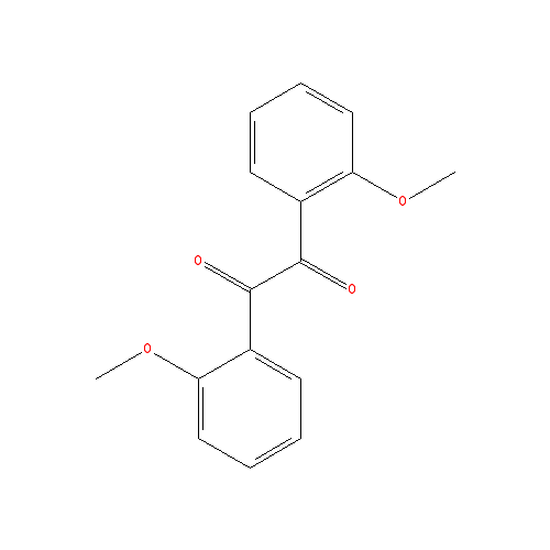 Chemical structure of 1,2-bis(2-methoxyphenyl)ethane-1,2-dione