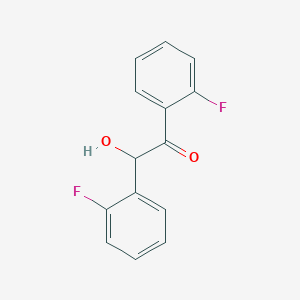 Chemical structure of 1,2-Bis(2-fluorophenyl)-2-hydroxyethanone