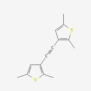Chemical structure of 1,2-bis(2,5-dimethyl-3-thienyl)acetylene