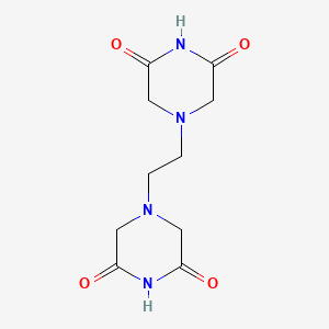 Chemical structure of 1,2-Bis (3,5-dioxo-1-piperazinyl) ethane