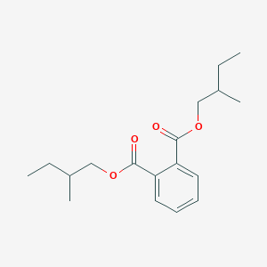 Chemical structure of Bis(2-methylbutyl) benzene-1,2-dicarboxylate