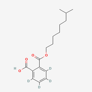 Chemical structure of 1,2-Benzenedicarboxylic Acid 1-(7-Methyloctyl) Ester-d4