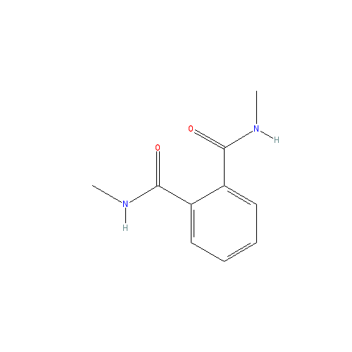 Chemical structure of N,N'-dimethylphthalamide