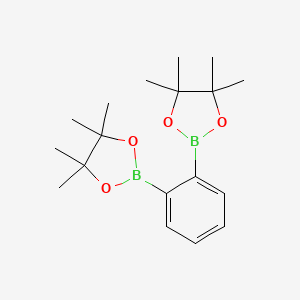 Chemical structure of 1,2-Benzenediboronic Acid Bis(pinacol) Ester