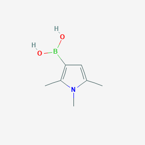 Chemical structure of 1,2,5-Trimethylpyrrole-3-boronic acid