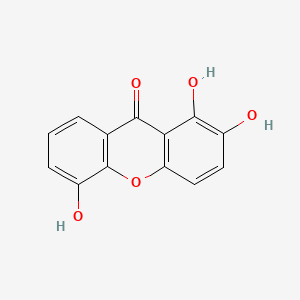 Chemical structure of 1,2,5-Trihydroxyxanthone