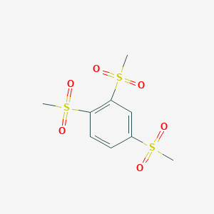 Chemical structure of 1,2,4-Tris(methylsulfonyl)benzene