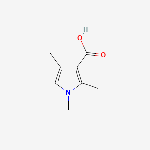 Chemical structure of 1,2,4-Trimethyl-1H-pyrrole-3-carboxylic acid