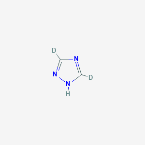 Chemical structure of 1,2,4-Triazole-d2