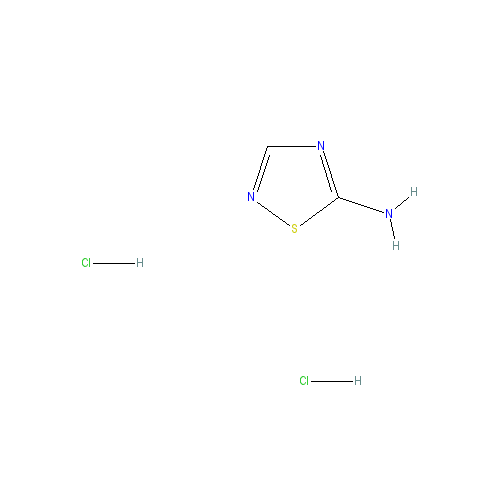 Chemical structure of 1,2,4-Thiadiazol-5-amine dihydrochloride