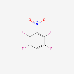 Chemical structure of 1,2,4,5-Tetrafluoro-3-nitrobenzene