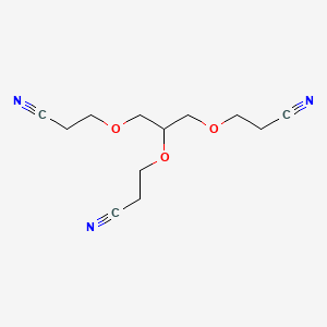 Chemical structure of 1,2,3-Tris(2-cyanoethoxy)propane