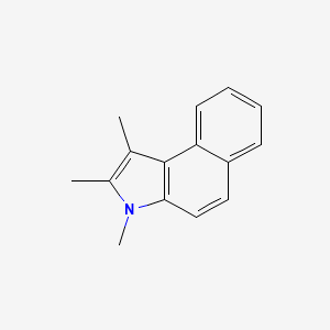 Chemical structure of 1,2,3-Trimetyl-1H-Benzo[e]Indole