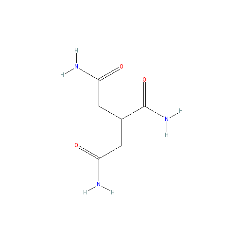 Chemical structure of 1,2,3-Propanetricarboxamide
