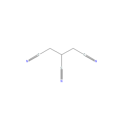 Chemical structure of 1,2,3-Propanetricarbonitrile