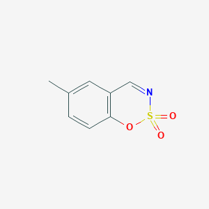 Chemical structure of 1,2,3-Benzoxathiazine, 6-methyl-, 2,2-dioxide