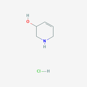 Chemical structure of 1,2,3,6-Tetrahydropyridin-3-ol hydrochloride