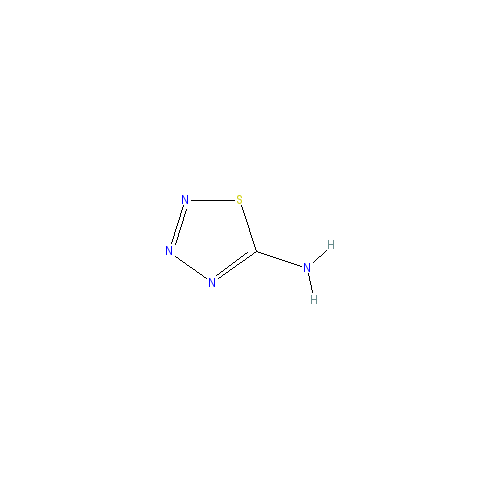 Chemical structure of 1,2,3,4-Thiatriazol-5-amine