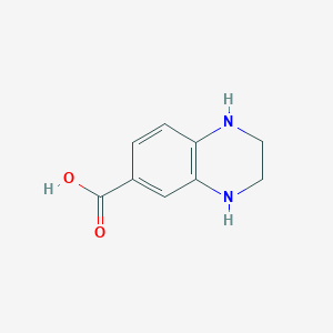 Chemical structure of 1,2,3,4-Tetrahydroquinoxaline-6-carboxylic acid