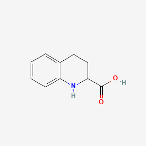 Chemical structure of 1,2,3,4-Tetrahydroquinoline-2-carboxylic acid