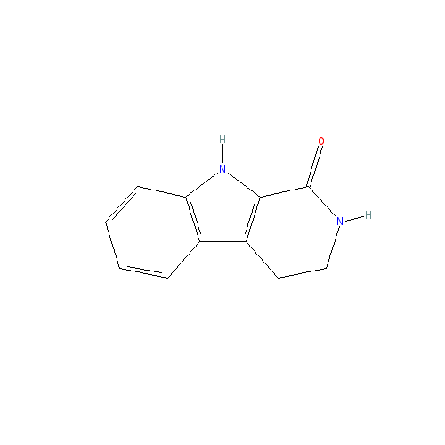 Chemical structure of 1,2,3,4-Tetrahydronorharman-1-one