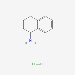 Chemical structure of 1,2,3,4-Tetrahydronaphthalen-1-ylazanium;chloride