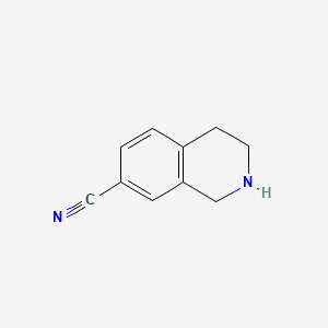 Chemical structure of 7-Cyano-1,2,3,4-tetrahydroisoquinoline