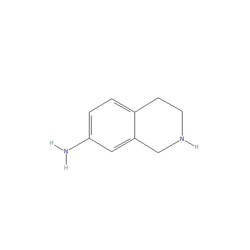 Chemical structure of 1,2,3,4-Tetrahydroisoquinolin-7-amine hydrochloride