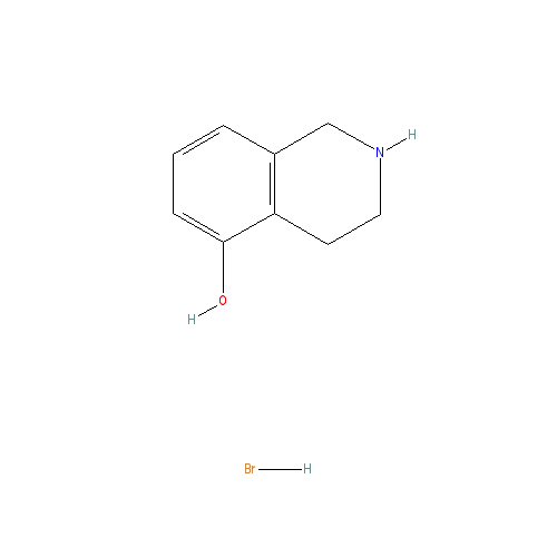 Chemical structure of 1,2,3,4-Tetrahydroisoquinolin-5-ol hydrobromide